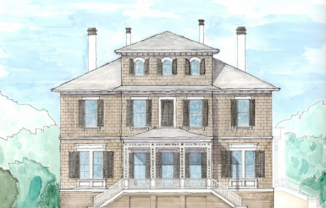 The Guyot Horsford House illustration